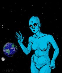 dc_comics doctor_manhattan rule_63 tagme watchmen