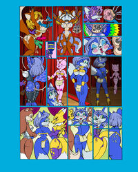 anthro canine colleen color comic crossover digimon dog female fox fur furry indoors interspecies krystal mammal multiple_females nipples renamon road_rovers star_fox steve_martin tagme transformation