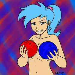 allie_way bowling_ball covering female friendship_is_magic human humanized megasweet my_little_pony smooth_skin solo tagme