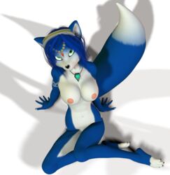 3d anthro female female_only fox fur furry krystal solo star_fox tagme unrealfox