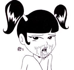 1girls 2011 cum cum_in_mouth facial female female_only kimiko_tohomiko ranarchy solo tagme xiaolin_showdown