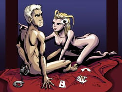 disney female kingdom_hearts larxene luxord male nipples organization_xiii square_enix tagme