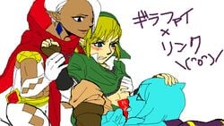 1girls 2boys female fi ghirahim link male multiple_boys skyward_sword the_legend_of_zelda yaoi