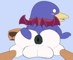 anus avian balls beak big_anus big_balls bird danjen disgaea from_behind hero_prinny huge_balls hyper hyper_balls male male_only nippon_ichi_software penguin prinny prinny:_can_i_really_be_the_hero? scarf