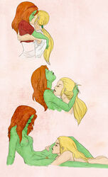 2girls artemis_(dc) artemis_crock dc earth_16 female megan_morse miss_martian multiple_girls young_justice yuri