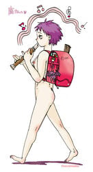 1girls dorohedoro ebisu_(dorohedoro) female female_only grimalkin purple_hair solo tagme