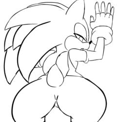 anal anal_sex androgynous animated anthro ass big_ass bimbo dat_ass elbow_gloves femboy feminine_male fingerless_gloves furry girly gloves hedgehog looking_at_viewer looking_back male male_only monochrome multiple_males penetration pov sega sonic_(series) sonic_the_hedgehog stockings thecon thighhighs trap western_art yaoi