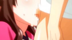 1boy 1girls 2022 20s age_difference animated animated ass aunt_and_nephew brown_eyes brown_hair cum cum_in_mouth cum_on_face fellatio female female forced garden_~takamine-ke_no_nirinka~ green_eyes hand_behind_head mature_female older_woman_and_younger_man oral penis pink_shirt ponytail pov shirt sidelocks straight tagme takamine_kasumi tomoya_(garden_~takamine-ke_no_nirinka~) white_shirt