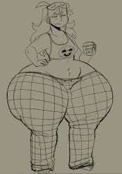 ass belly brawl_stars chubby elpiromanias fat_ass female huge_ass mandy_(brawl_stars) morning pajamas sleepy thick_thighs wide_hips
