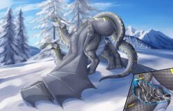 absurd_res bodily_fluids cum cum_in_slit cum_inside diphallia diphallism double_penetration dragon duo european_mythology feral feral_on_feral fridaflame from_behind_position genital_fluids genitals hi_res internal male male/male miriizah mounting multi_genitalia multi_penis mythological_creature mythological_scalie mythology penetration penis scalie selfcest sex slit_penetration slit_play square_crossover western_dragon wyvern
