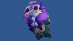 3d alligator anthro ass ass_grab balls belly belly_button belly_grab belly_overhang big_the_cat butt_lick butt_licking cock crossover donkey_kong_(series) feline furry gay holding_belly k_rool male male_only moobs nipples penis purple_body scalie sonic_(series) sonic_the_hedgehog_(series) tail thatsillyguy tongue tongue_out