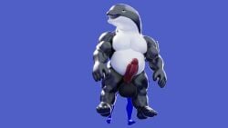 3d abdominals abs absurd_res anal anal_sex anthro ass balls ballsack belly black_body blue_body buff cock duo fat_ass fish gay humanoid male metallic_body only_male orca penis pepsi pepsiman shiny_skin thatsillyguy whale white_body