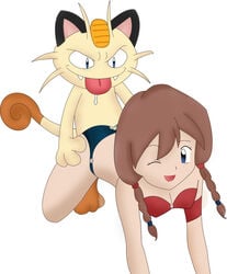 bikini human jorojoro may_(pokemon) meowth pokemon pokephilia