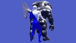 3d abdominals abs absurd_res anal anal_sex anthro ass balls ballsack belly black_body blue_body buff cock duo fat_ass fish gay humanoid male metallic_body only_male orca penis pepsi pepsiman shiny_skin thatsillyguy whale white_body