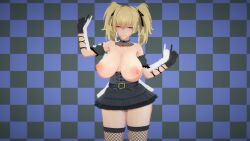 1girls 3d_animation ani_(twitter) animated big_breasts blonde_hair bouncing_breasts breasts dance female goth grok grok_(x) no_sound pazarts_ shorter_than_30_seconds tagme video