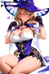 lisa (genshin impact) from genshin impact by dibzprintz