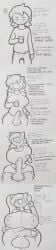 2d balls big_breasts breasts cat_ears cock cum cum_leaking dialogue dick erection erection_under_clothes futanari heart hips hips_wider_than_shoulders holding_own_breast leaking_cum lust_(utterlybrandsky) masturbation monochrome nipples penis pleasure_face pleasured sketch tagme thick_thighs thighs transformation utterlybrandsky