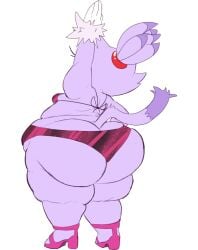 1girls anthro ass belly bikini blaze_the_cat breasts fat feline feline feline_humanoid female female_focus female_only furry heels high_heels hips large_ass mobian_(species) overweight overweight_female purple_fur purple_hair sonic_(series) sonic_the_hedgehog_(series) stomach thick_thighs thighs weight_gain whiteraff wide_hips