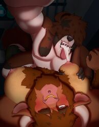 2025 anthro anthro_on_anthro areola bara biceps big_muscles big_pecs bite_mark bodily_fluids bovid bovine breastfeeding breasts canid canine cattle claws drinking duo fur hair hi_res huge_pecs lactating male male/male male_breastfeeding male_lactation mammal milk munsshy muscles muscular nipple_fetish nipples open_mouth pec_grab pecs smile teeth tongue tongue_out yaoi