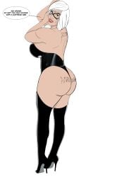 ass bimbo bimbofication bitch black_cat_(marvel) comic fat_ass felicia_hardy hoe hooker leotard marvel marvel_comics pimped sluts superheroine supervillain thigh_highs white_hair whore_eyes whored_out