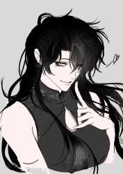 auauko123 black_hair breasts clothed clothes clothing dress female female_only flirt flirting flirting_with_viewer genderbent genderswap_(mtf) high_slit_dress long_hair omniscient_reader omniscient_reader's_viewpoint omniscient_reader_(webtoon) rule_63 rule_63 rule_63 yoo_joonghyuk