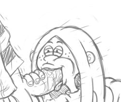 1boy 1girls about_to_cum blonde_female blonde_hair buckteeth cartoon_network clothed_female_nude_male dxt91 ed_(ed_edd_n_eddy) ed_edd_n_eddy female male may_kanker sketch socks