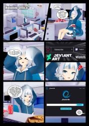 1girls ass_expansion astraea-r breast_expansion breasts comic female gawr_gura giantess giantess_growth hololive hololive_english hololive_myth sequence virtual_youtuber