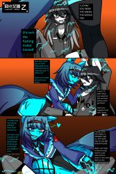 2025 2boys airiin220 anthro anthro_on_anthro ass basketball big_ass bulge bulge_through_clothing cyan_(horse_race_test) cyberairiin_(airiin220) english_text faggot femboy femboy_on_femboy femboy_only furry furry_only gay heterochromia highleg_leotard horse horse_race_tests horse_tail leotard long_hair long_hair_male male male_only shocked_expression spread_legs stallion superstitional_realism text thick_thighs wide_hips yaoi