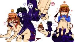 007n7_(forsaken) forsaken_(roblox) hairy_male jerkingoff_another noli_(forsaken) pissing_inside pissing_on_another roblox roblox_game yaoi