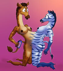 anthro conjoined equine female furry giraffe merging stuck_together theyton zebra