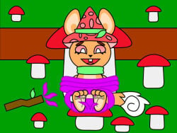 deviantart feet feet_fetish feet_focus feet_tickling feet_together loomian loomian_legacy low_quality magic magic_wand mushroom pink_eyes shawchi squirrel tickle_torture tickling tickling_feet tied_up witch_hat
