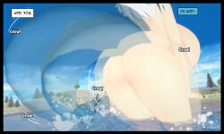 3d ass ass_expansion astraea-r breast_expansion breasts comic curvy female gawr_gura giantess giantess_growth gigantic_ass gigantic_breasts hololive sequence thick_thighs virtual_youtuber voluptuous wide_hips
