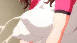 1girls 2022 20s animated animated aunt bouncing_breasts breast_press breasts breasts_milk brown_hair cowgirl_position female female garden_~takamine-ke_no_nirinka~ gym_uniform kasumi_takamine large_breasts mature_female milk multicolored_shirt no_bra pink_pineapple pink_shirt ponytail shirt sideboob sidelocks sportswear squirting_liquid stimulating_nipples straddling tagme takamine_kasumi white_shirt
