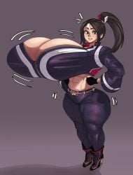 mai shiranui from fatal fury by monugi doodles (artist)