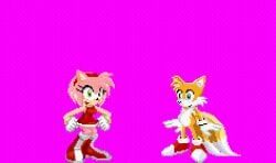 amy rose from project x love potion disaster by sickle the fox (artist)