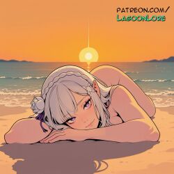 emilia (re:zero) from patreon by lagoonlore