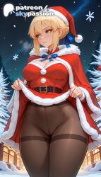 artoria pendragon from christmas by skypassion