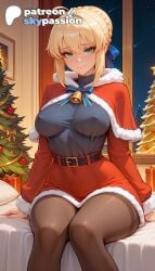 artoria pendragon from christmas by skypassion