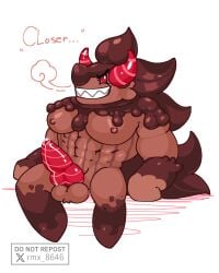 anthro anthro_focus anthro_only balls bara big_penis buff choco_werehound_brute cookie_run cookie_run_kingdom furry furry_male furry_only gay male male_focus male_only muscles muscular muscular_male penis schwarzwalder solo solo_focus solo_male