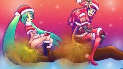 hatsune miku from christmas by dnenvy