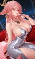 yae miko from genshin impact by tgv9173