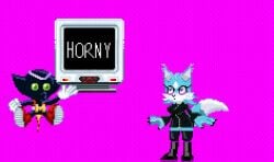 1boy 1boy1girl 1girls animated big_ass big_belly blue_eyes bokkun breasts breasts_out cum cum_in_pussy cum_inside cyan_fur doggy_style fan_character female glasses green_eyes hypnosis inflation jacket jacket_only jacket_open male mind_control oc original_character project_x_love_potion_disaster sega sickle_the_arctic_fox sickle_the_fox_(artist) sonic_(series) sonic_the_hedgehog_(series) straight vaginal_penetration vaginal_sex