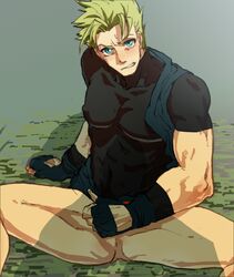 blonde_hair blue_eyes galford_d_weller gay gloves male ninja samurai_shodown snk yaoi