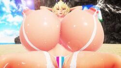 imbapovi image barghest_(gawain)_(fate) fate/grand_order breast_expansion expansion inflation milking_breasts breasts thick_thighs