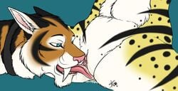 2012 anthro clitoris cunnilingus feline female fur furry licking lynx male nude oral oral_sex pussy pussy_juice sabertooh sex sketchkat spread_legs spreading straight tiger tiggie tongue vaginal_penetration