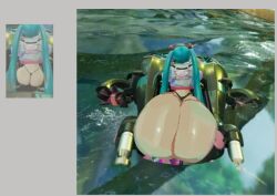 hatsune miku from sonic (series) by tboxart