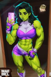 jennifer walters from marvel by maebiel