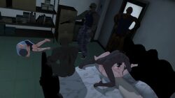 1girl1boy 1girls 2boys 3d 3d_(artwork) after_sex big_black_cock big_breasts big_muscles big_penis black_hair blacked blush breast brown_hair censored clothed_female_nude_male cuckold dark-skinned_male female freckles from_behind huge_cock imminent_oral imminent_sex interracial koikatsu light-skinned_female light_skin lust lustful_gaze male netorare nipples ntr on_knees open_mouth pale-skinned_female pale_skin penis qos queen_of_spades raceplay taller_male thick_thighs veiny_penis