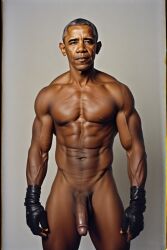 1boy african ai_generated barack_obama black cock dick huge long massive_penis panther politics star_wars