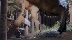 asshole big gay hardcore_sex horse horsecock horsecock_on_humanoid kratos tagme video
